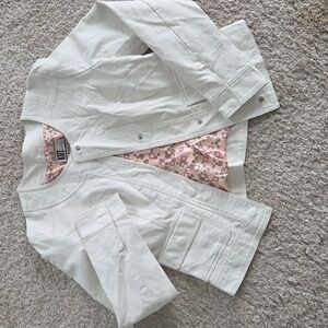 KUT from the Kloth Faux Leather Jacket L